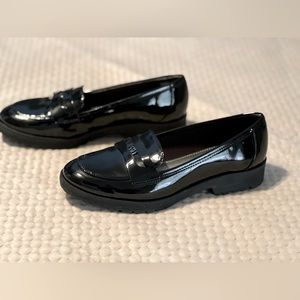 Anne Klein Black Patent Loafers Size 7.5 Worn once, like new
